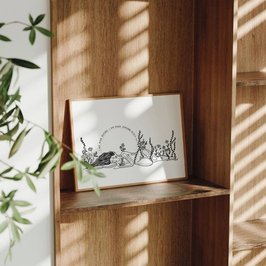 Illustration "feminine mushrooms flora self-love"