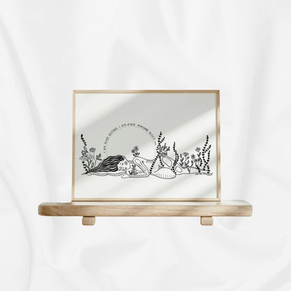 Illustration "feminine mushrooms flora self-love"