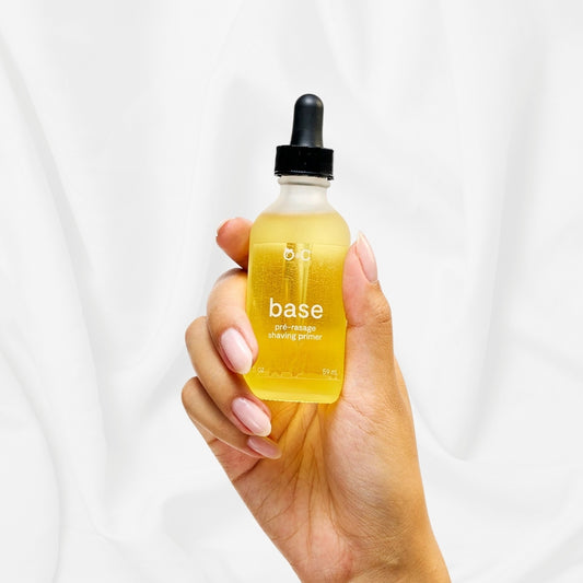 Base · Huile de pré rasage