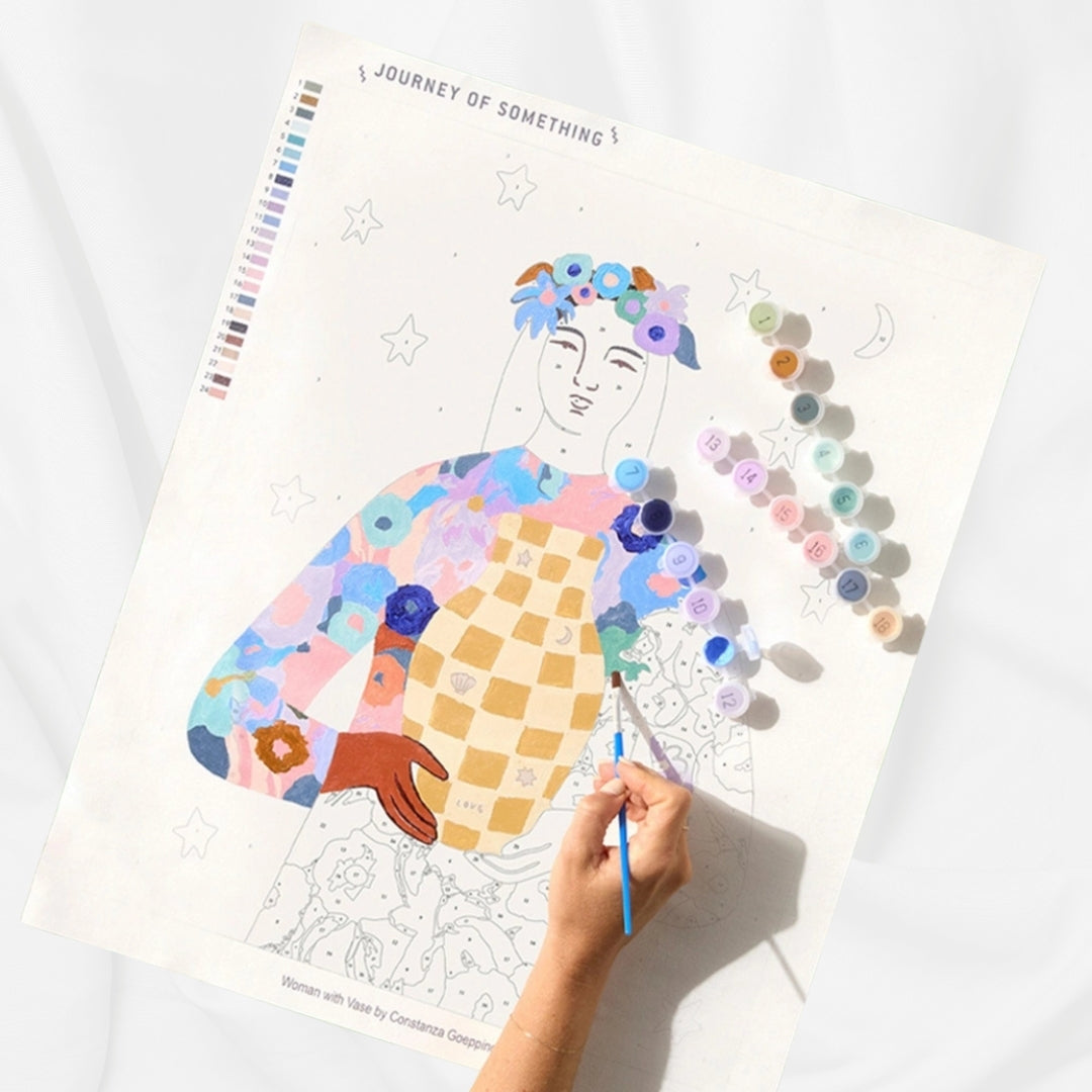 Peinture à numéro - Vase d'amour