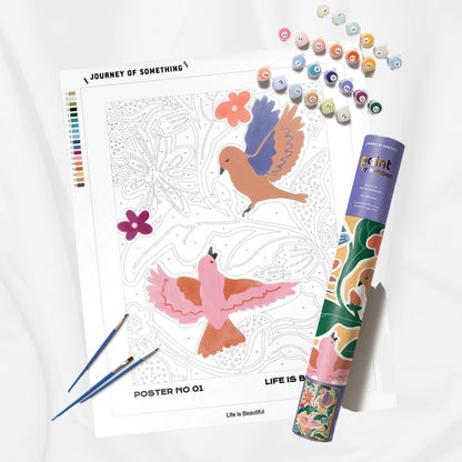 Peinture à numéro - la vie est belle