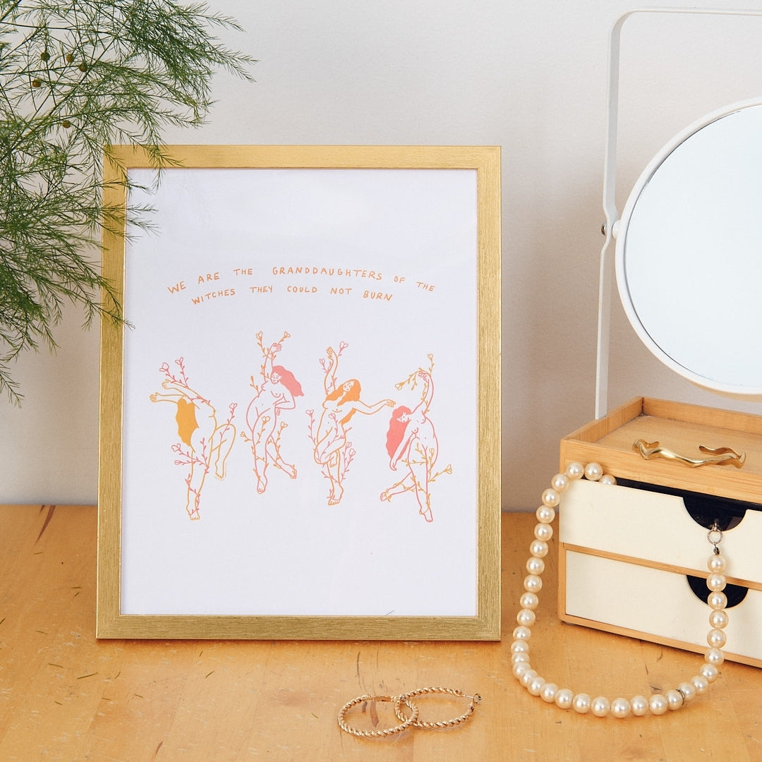 Illustration "dancing witchy floral"