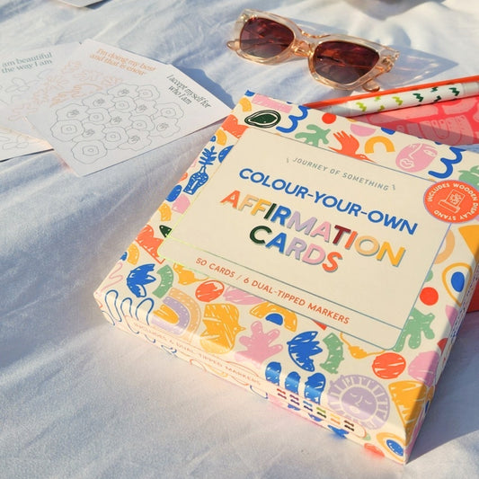 Cartes d'affirmation à colorier