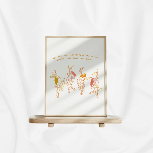 Illustration "dancing witchy floral"